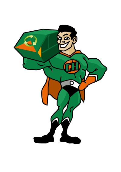 Logo Containerheld mit F ssen shop